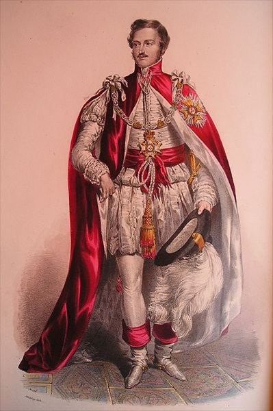 057-Принц Альберт в орденском одеянии Рыцаря Большого Креста орд